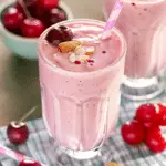 Cherry Almond Smoothie (6 Ingredients!)