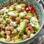 Chickpea Feta Avocado Salad