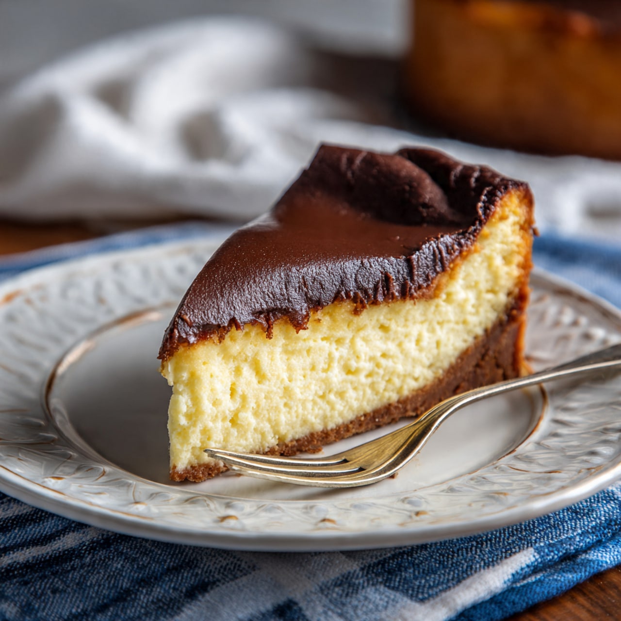 How To Make Chocolate Basque Cheesecake