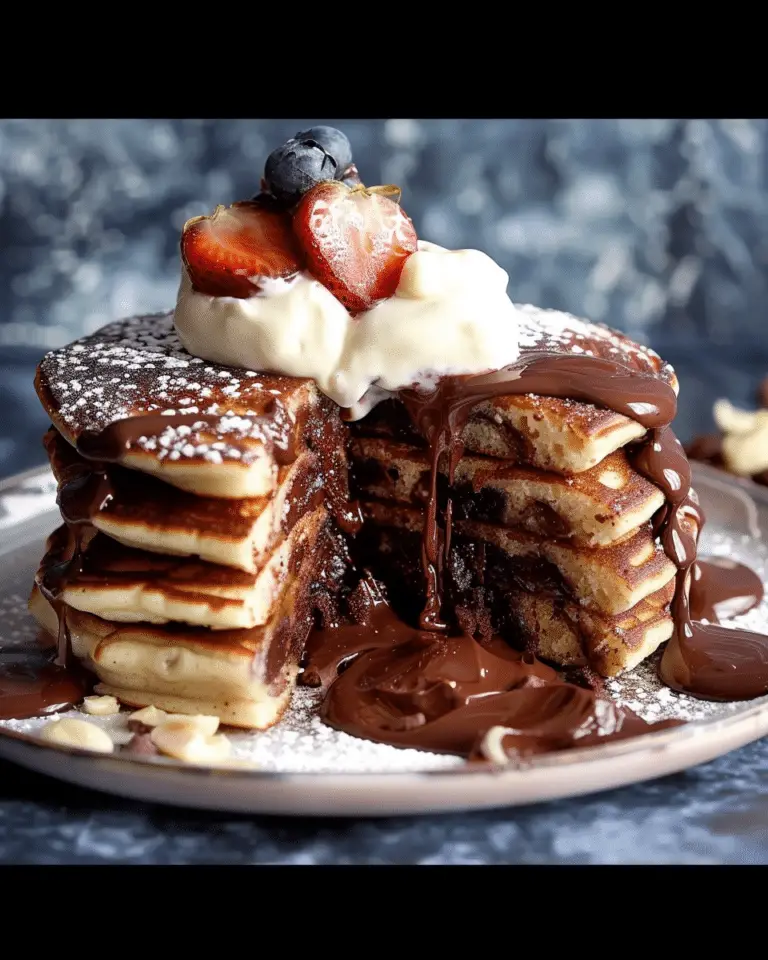 Chocolate-Stuffed Pancakes