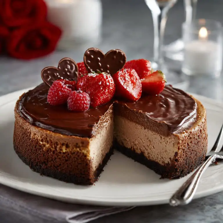 Chocolate Valentine’s Day Cheesecake