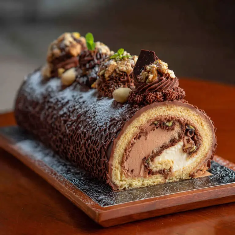 Chocolate Yule Log Cake Recipe