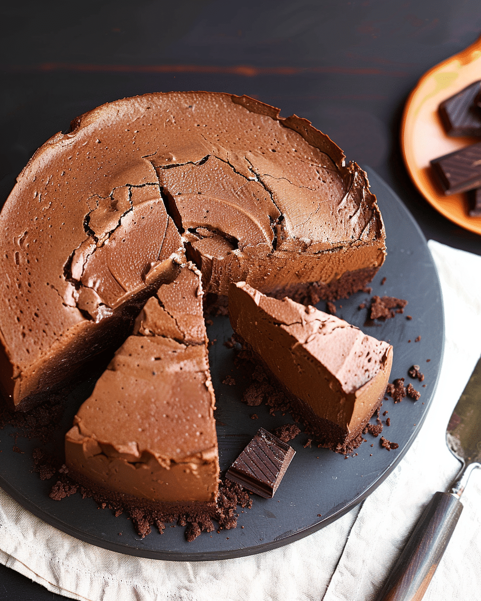 Chocolate Basque Cheesecake