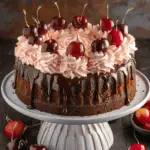 Chocolate Cherry Cream Cake