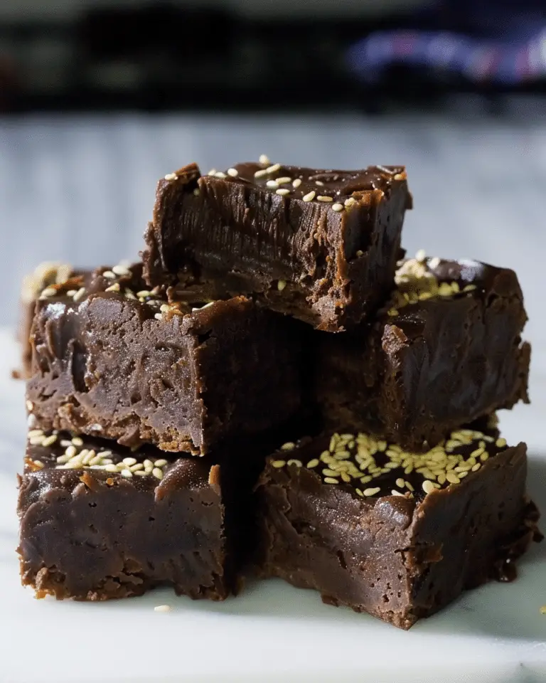 Chocolate Sesame Fudge