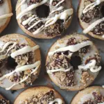 Cinnamon Roll Donuts with Cream Cheese Icing