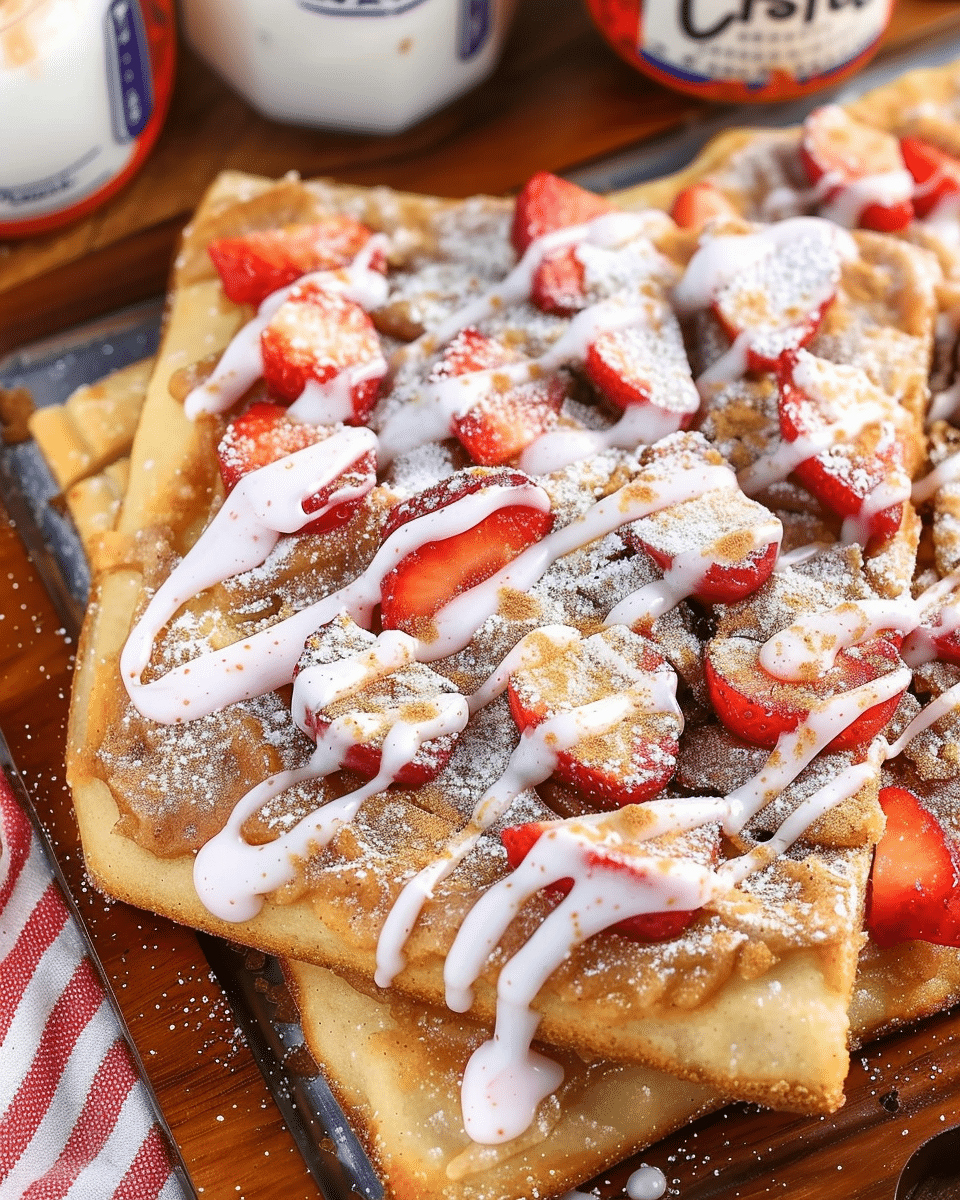 Cinnamon Sugar Dessert Pizza