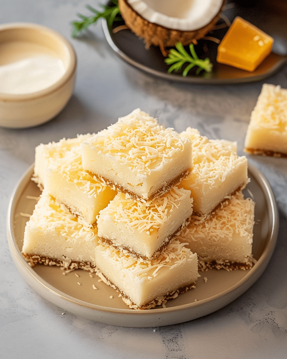 Coconut Jaggery Barfi (Indian Milk Fudge)