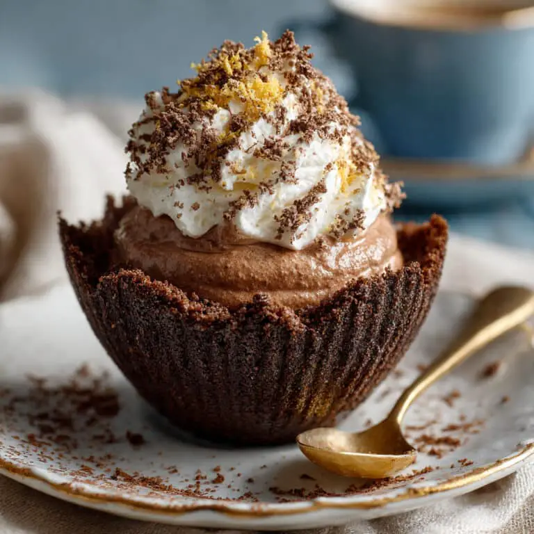 Coffee Mousse in a Chocolate Cup