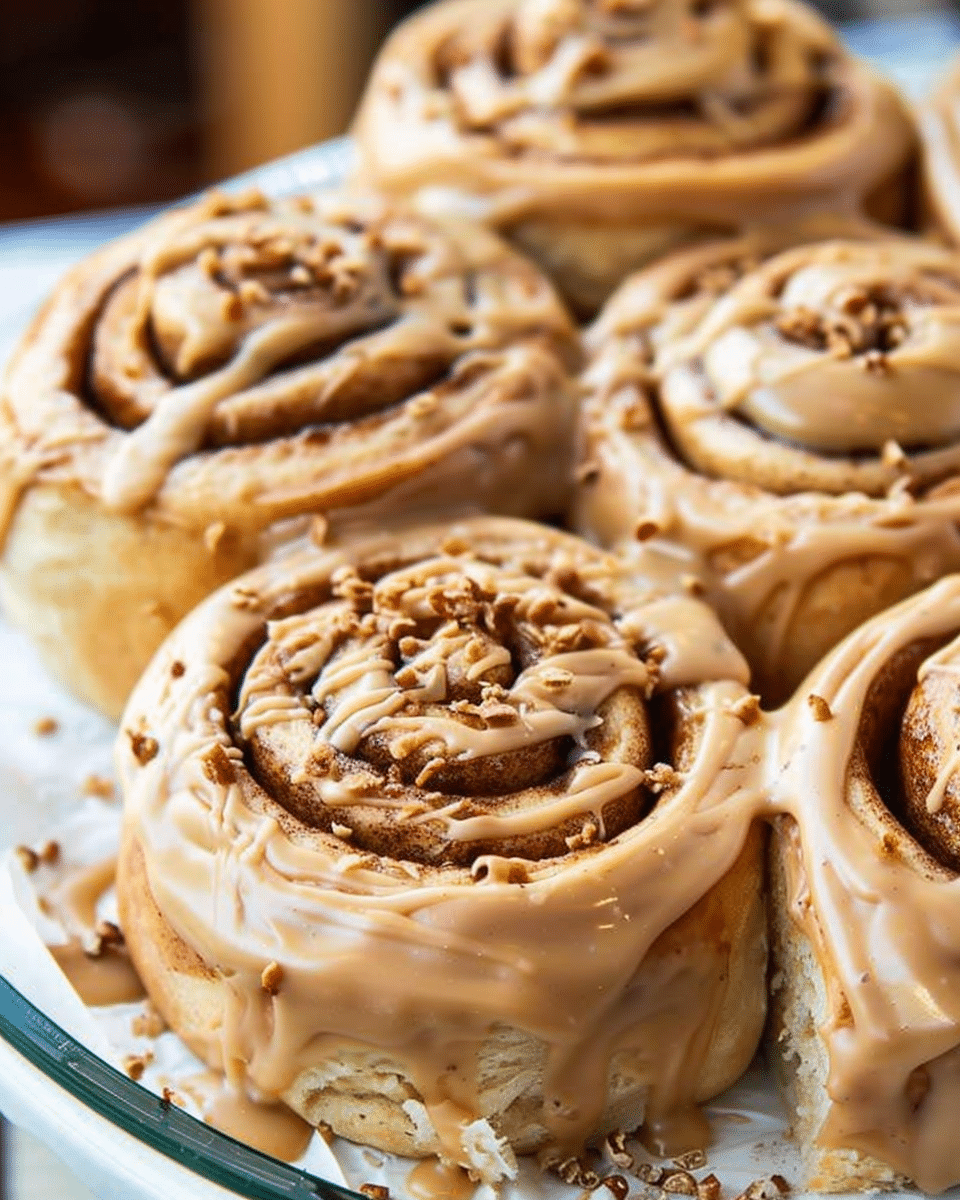 Coffee Cinnamon Rolls with Coffee Icing