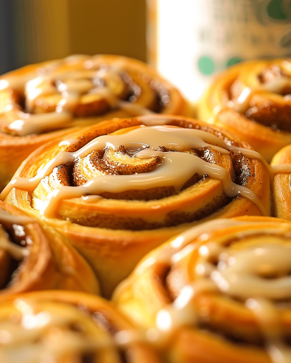 Coffee Cinnamon Rolls with Coffee Icing
