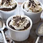 Coffee and Chocolate Custard Pots