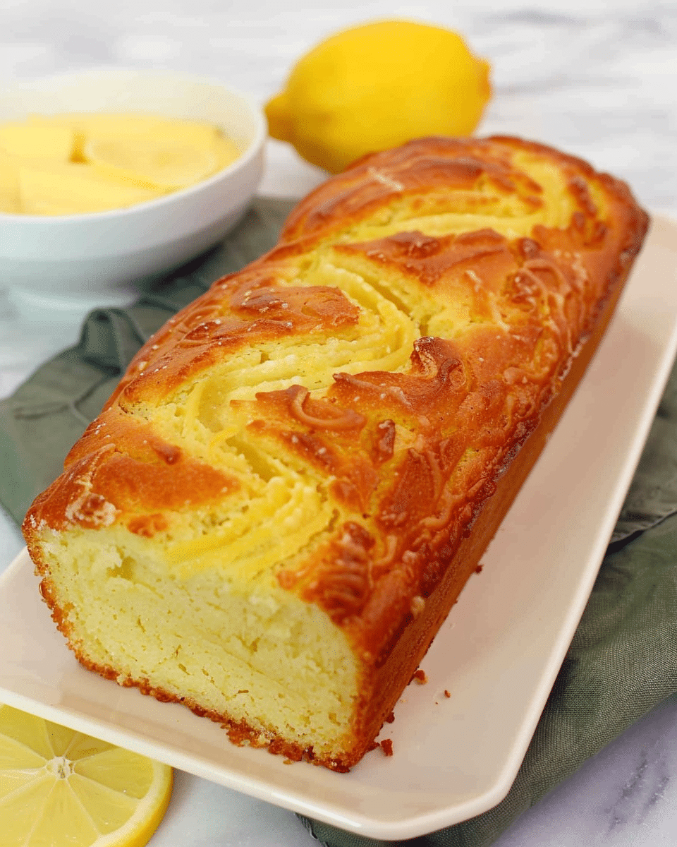 Cream Cheese Swirl Lemon Bread
