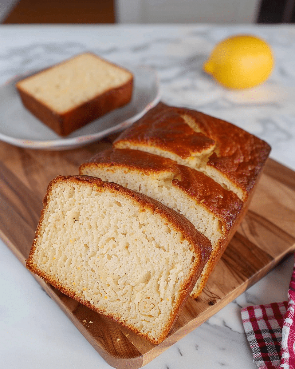 Cream Cheese Swirl Lemon Bread