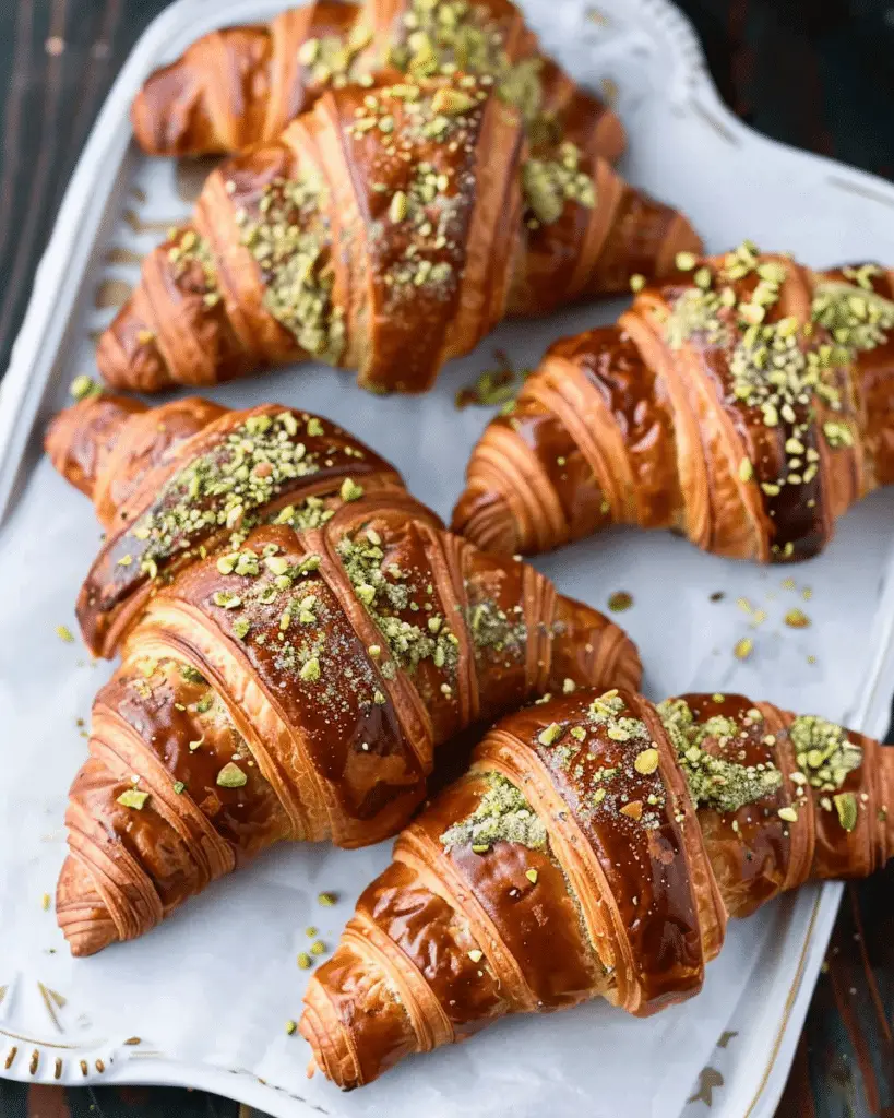 Croissants with Pistachio Cream
