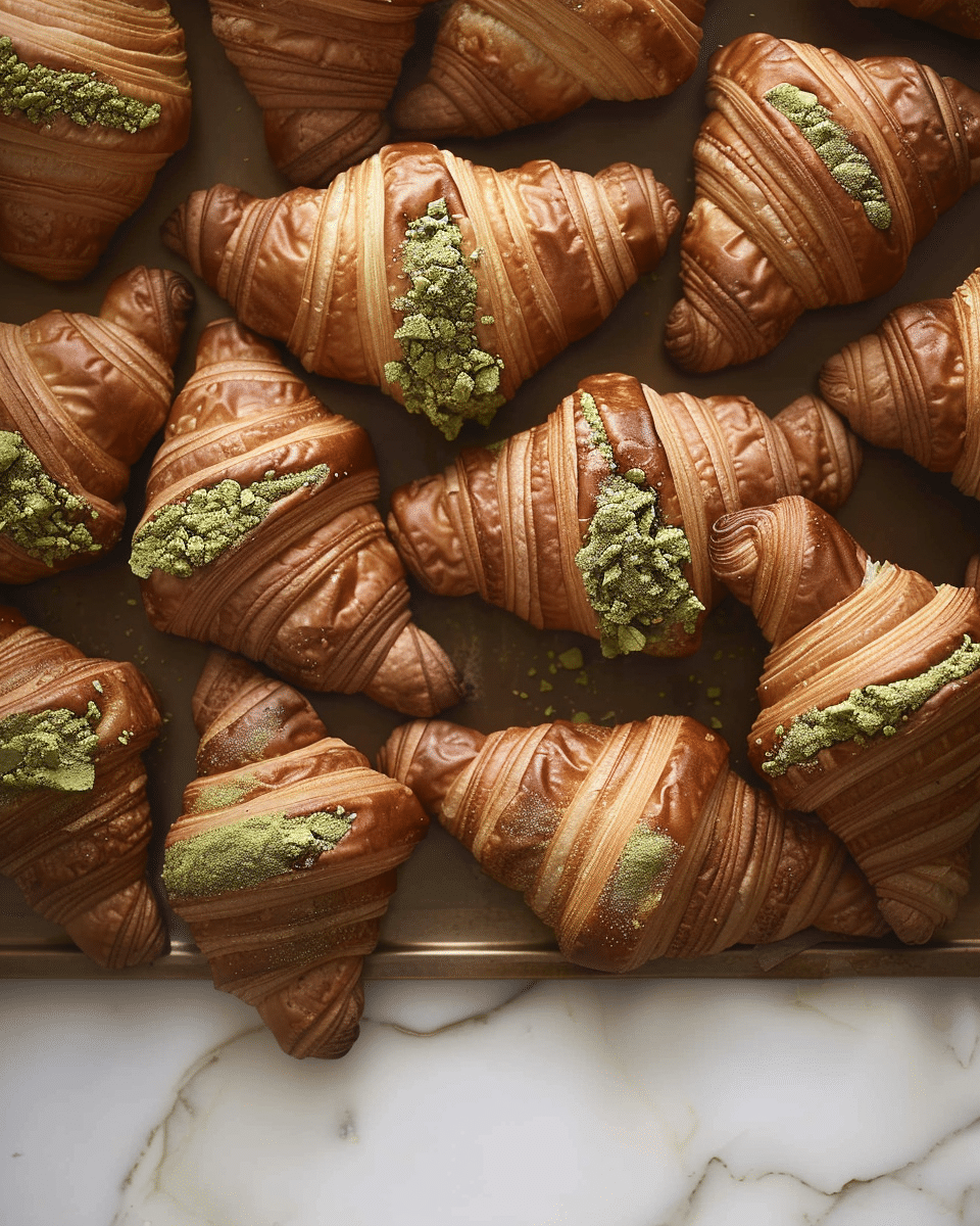 Croissants with Pistachio Cream
