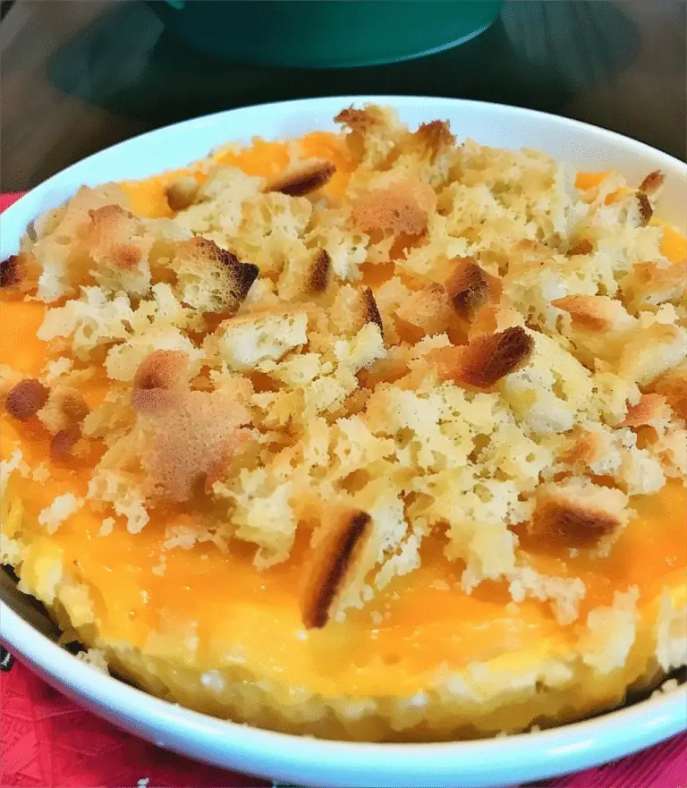 Custard Bread Pudding (Baked)