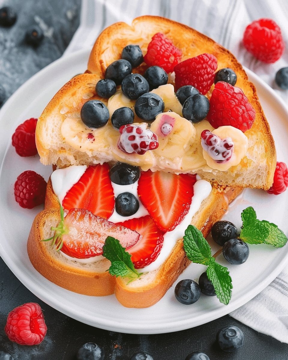 Custard Yogurt Toast (Sweet and Savory)