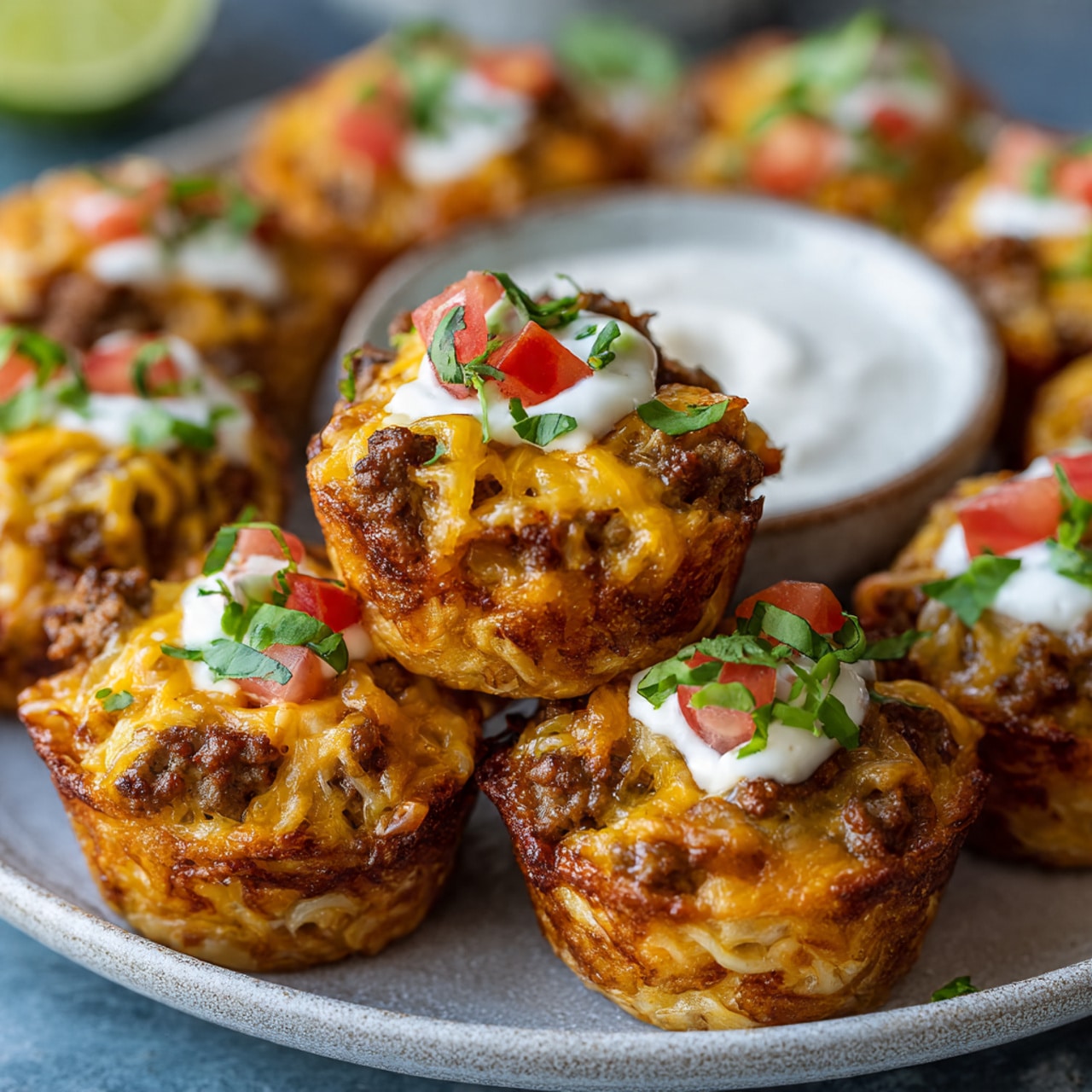 Easy Taco Ranch Phyllo Bites