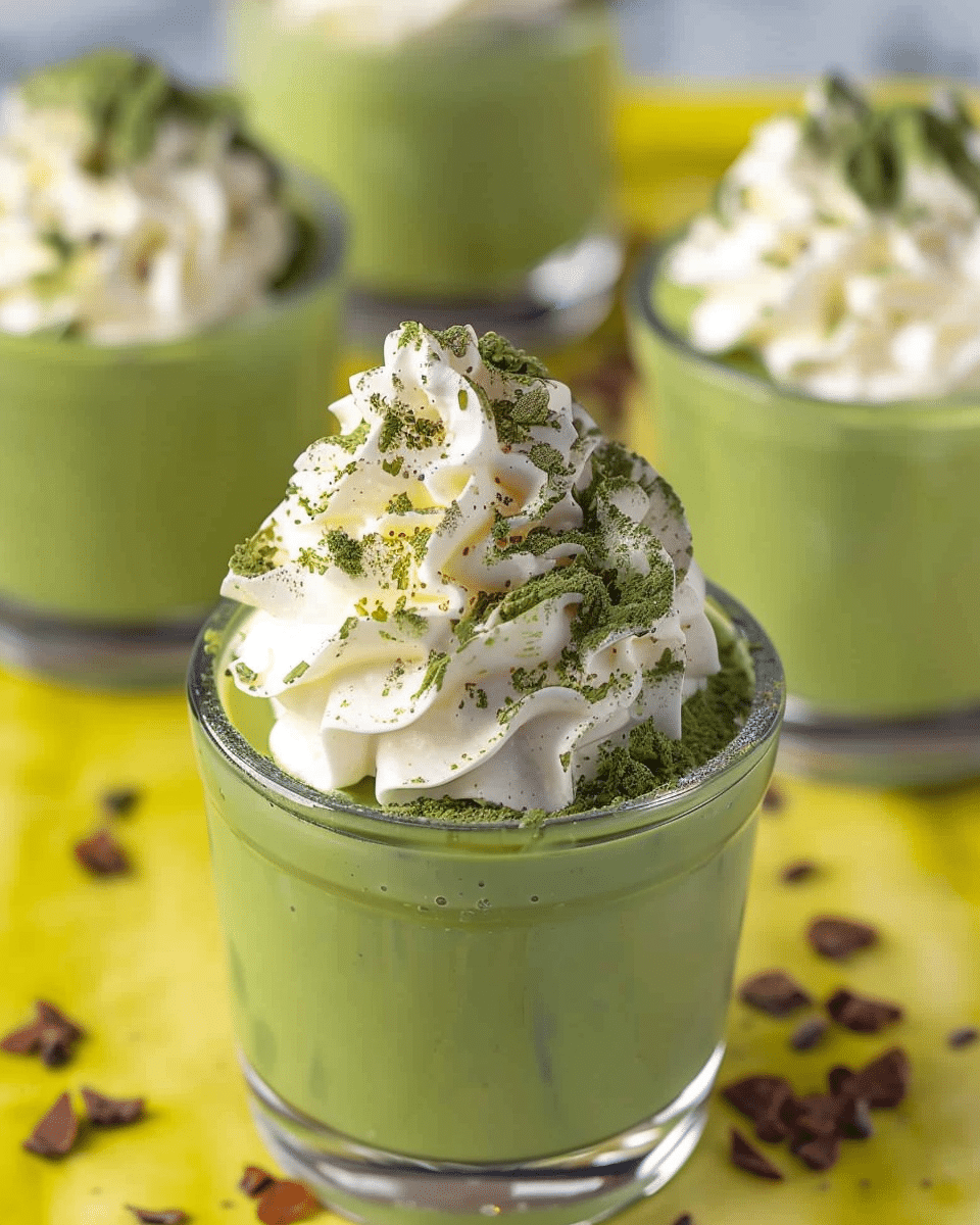Easy Matcha Pudding (4 Ingredients)