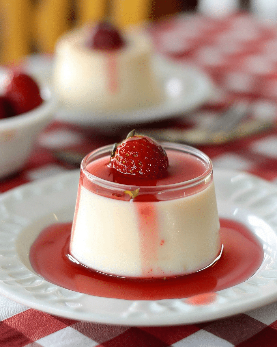 Easy Strawberry Panna Cotta Recipe