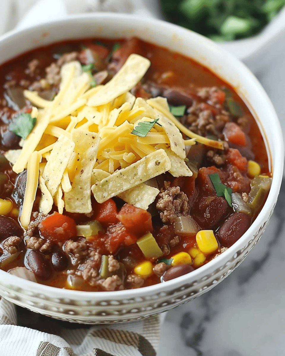 Easy Taco Soup Recipe