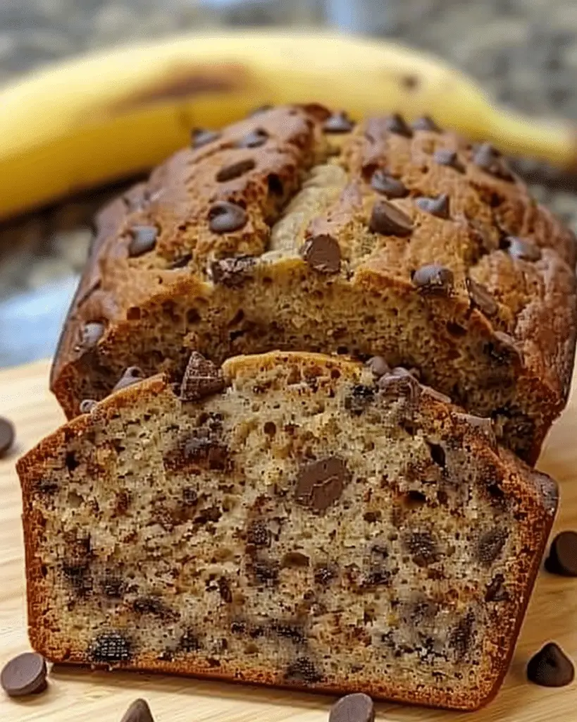 Espresso Banana Bread with Chocolate Chips