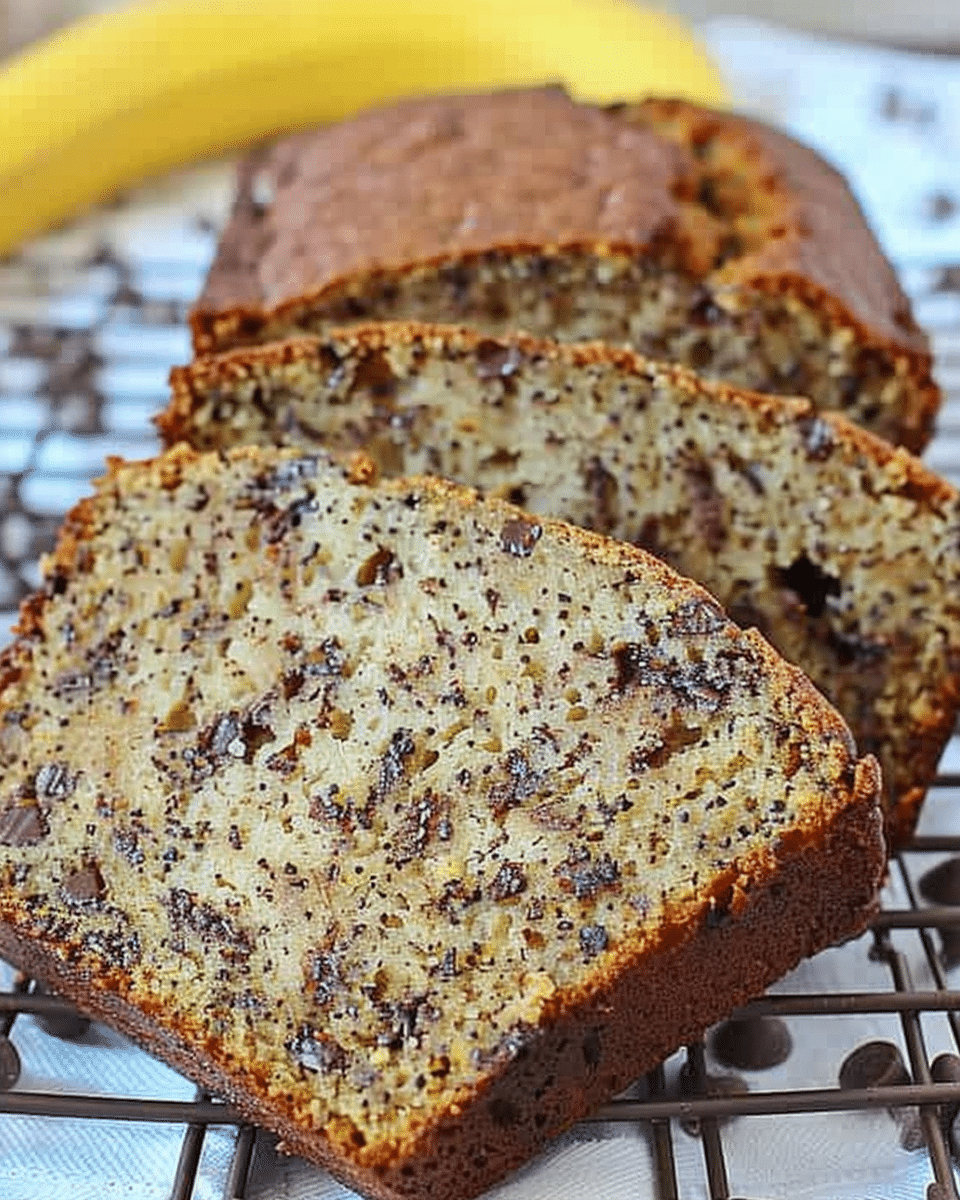 Espresso Banana Bread with Chocolate Chips
