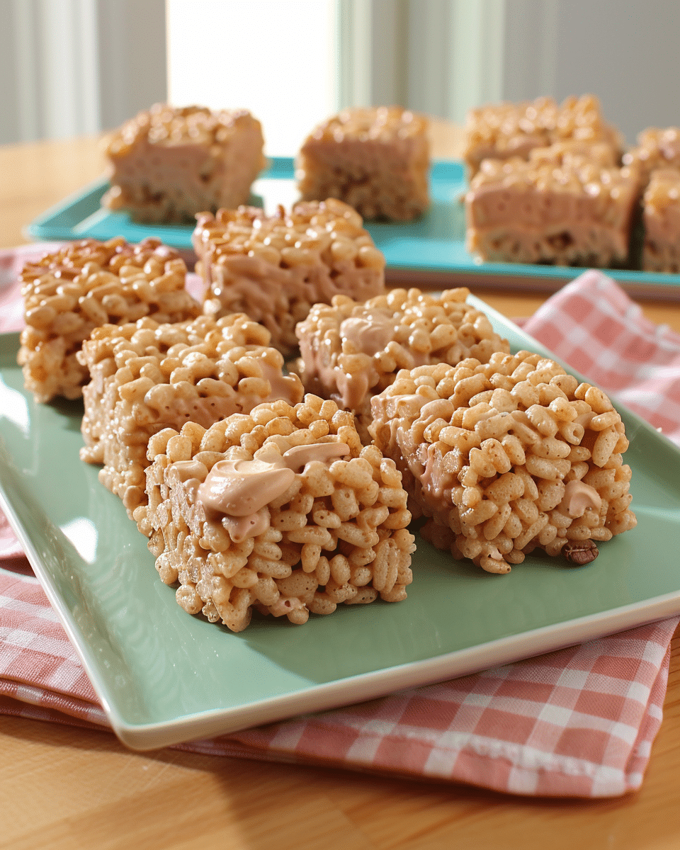 Espresso Rice Krispie Treats With Irish Cream Flavor
