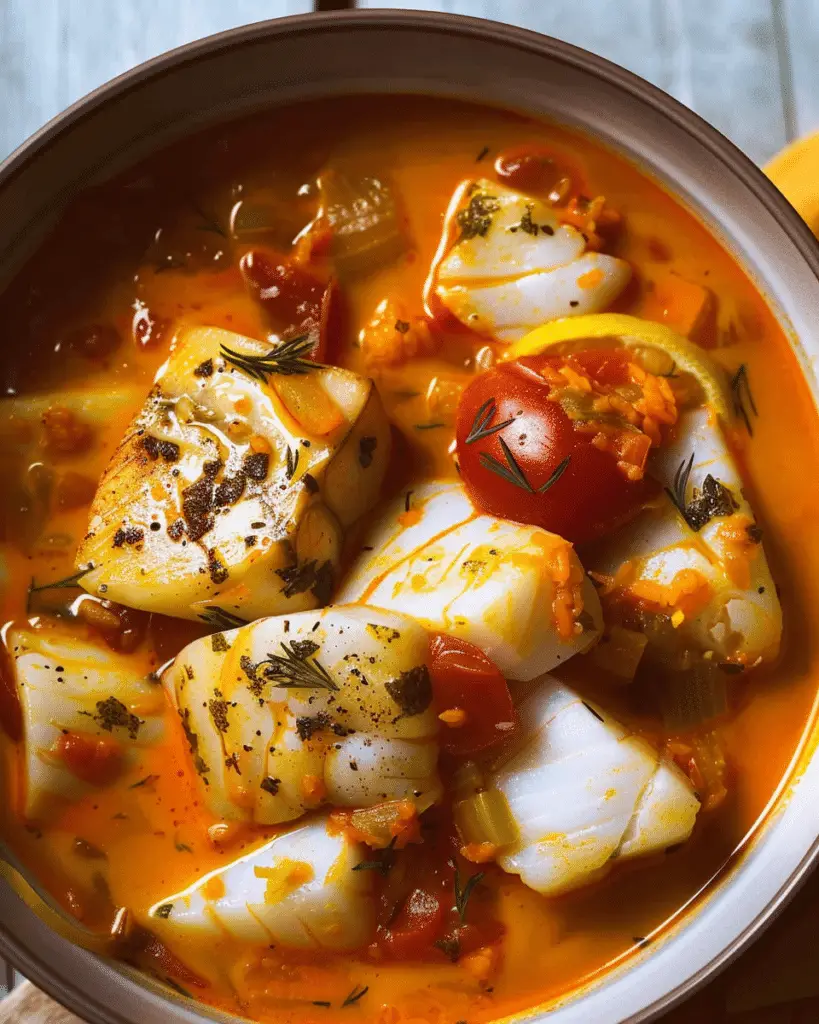 Fish, Saffron and Tomato Stew