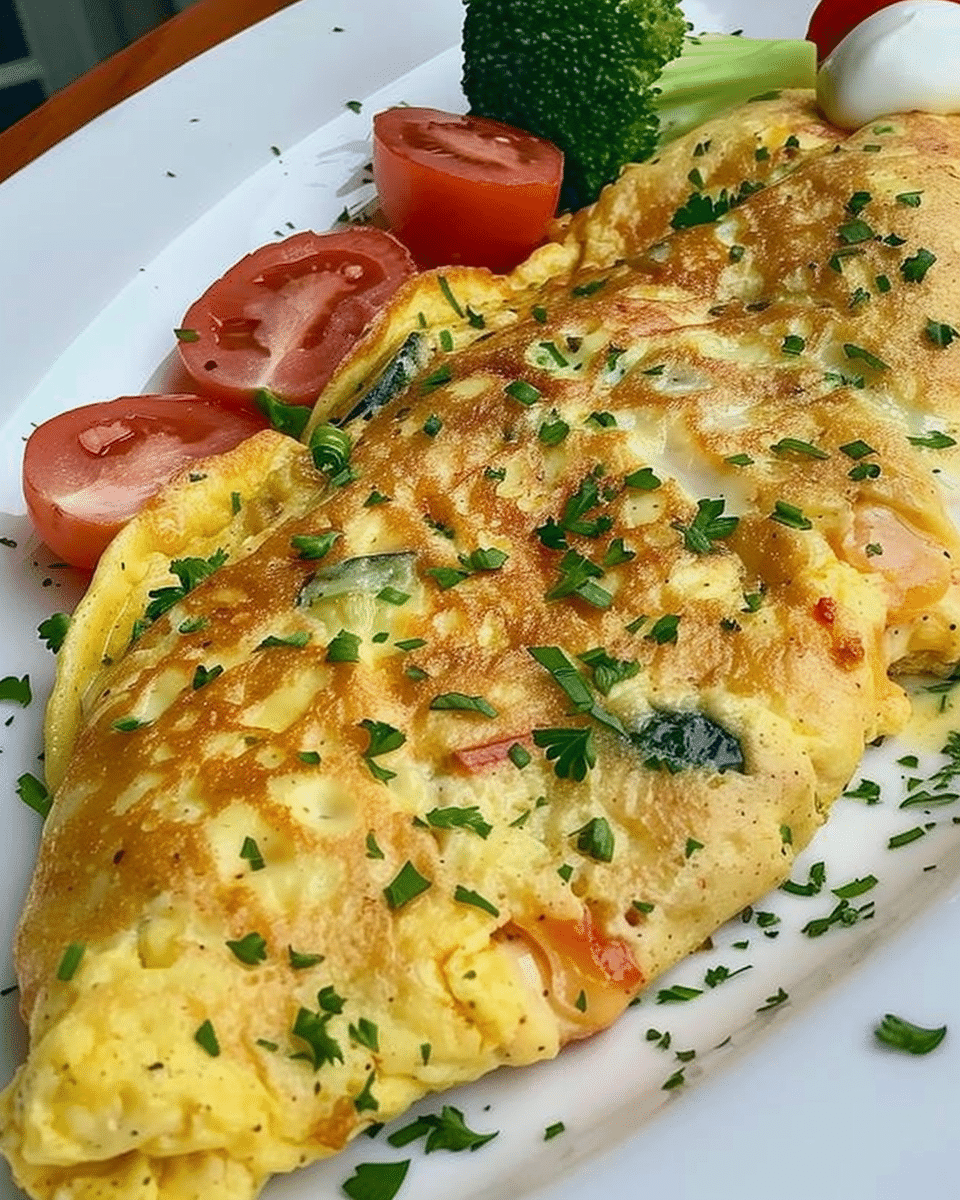 Fluffy Veggie Omelet Delight