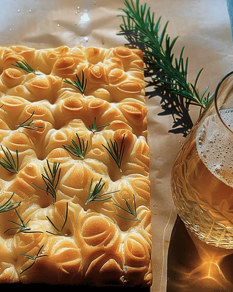 Focaccia Bread with Big Bubbles and Pissaladière-Style Toppings