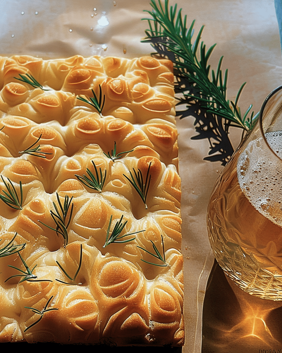 Focaccia Bread with Big Bubbles and Pissaladière-Style Toppings