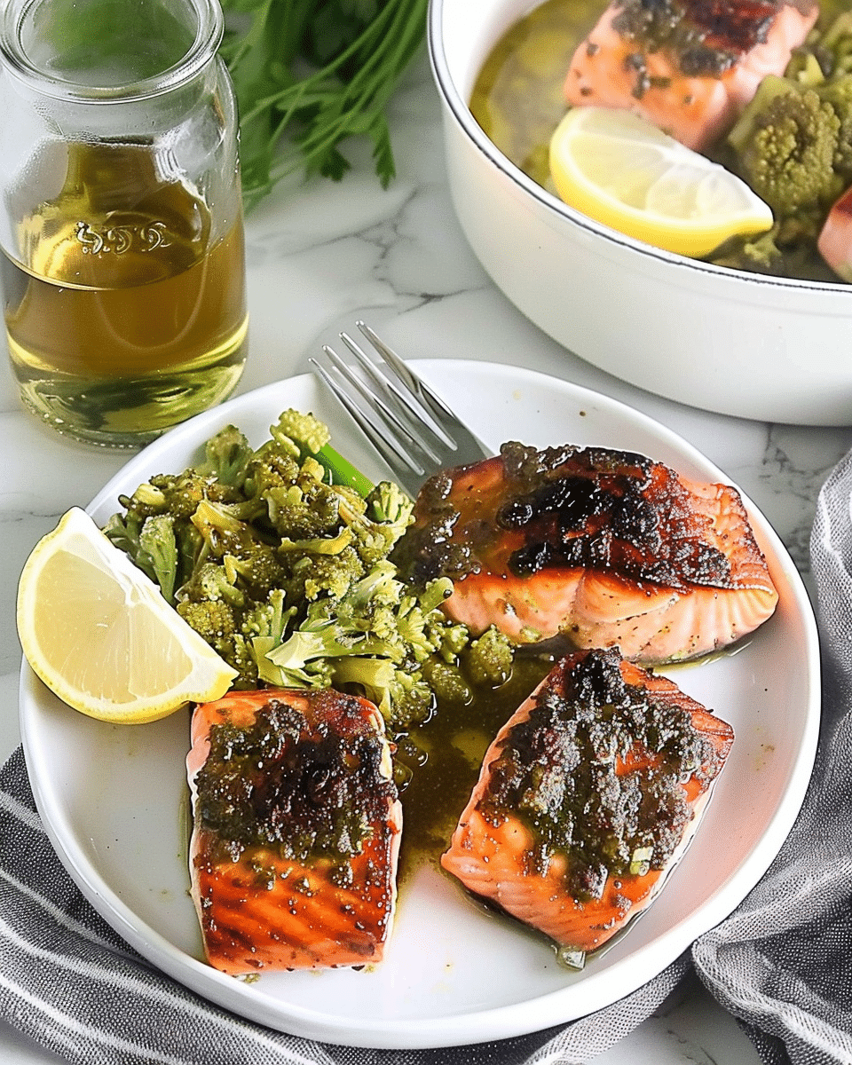 Green Harissa Salmon