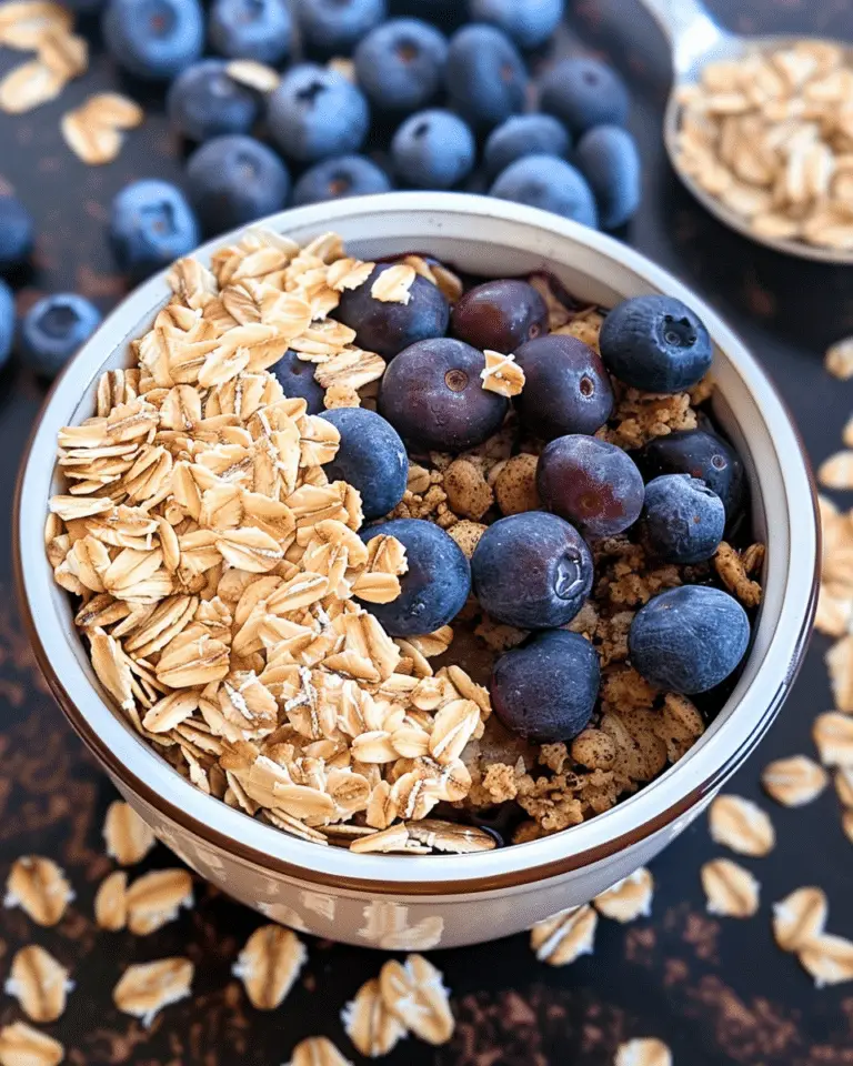Healthy Blueberry Crisp for Breakfast