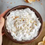 Healthy Caramelized Onion Dip with Greek Yogurt