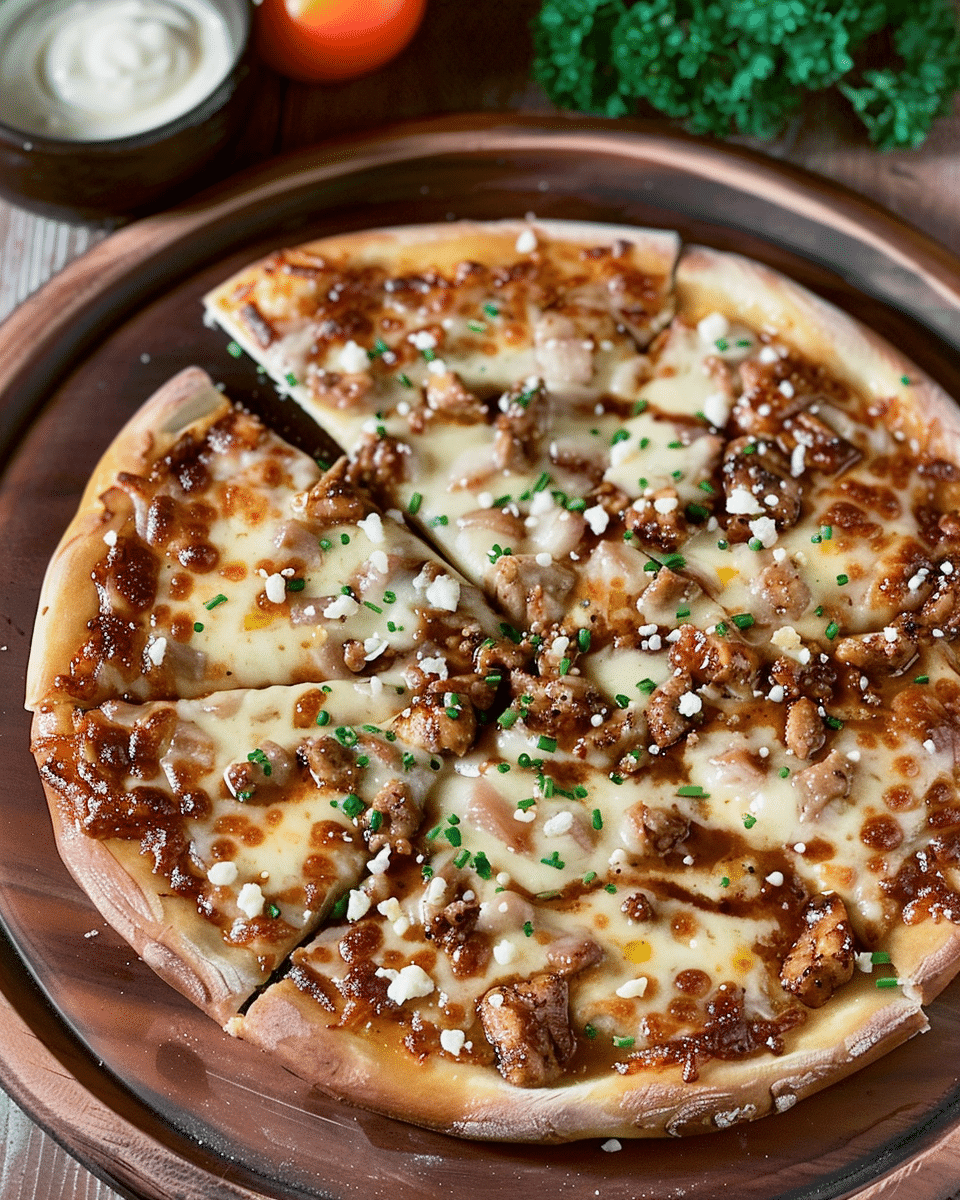Honey Barbecue Chicken Pizza from Brunei