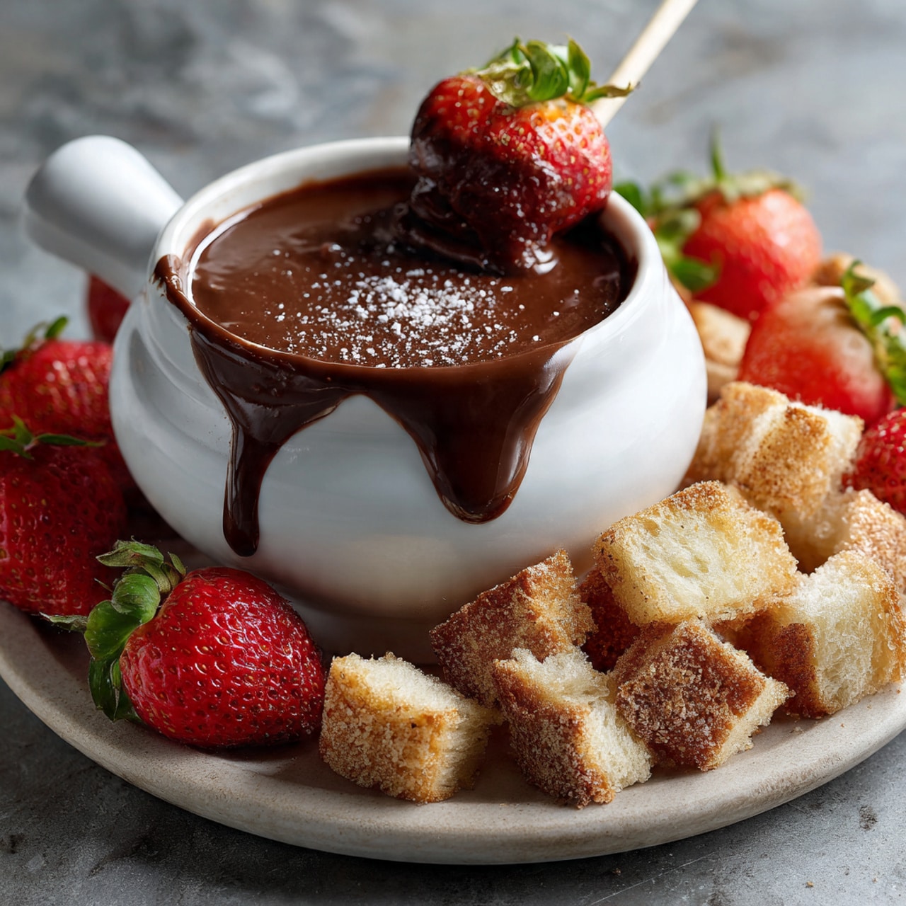 Irresistible Crock Pot Chocolate Fondue