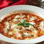 The Best Lasagna Soup