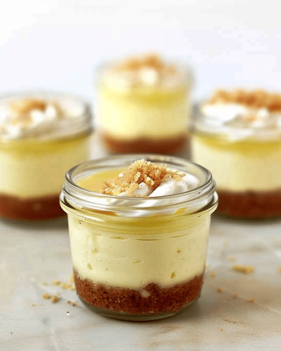 Lemon Cheesecake in a Jar