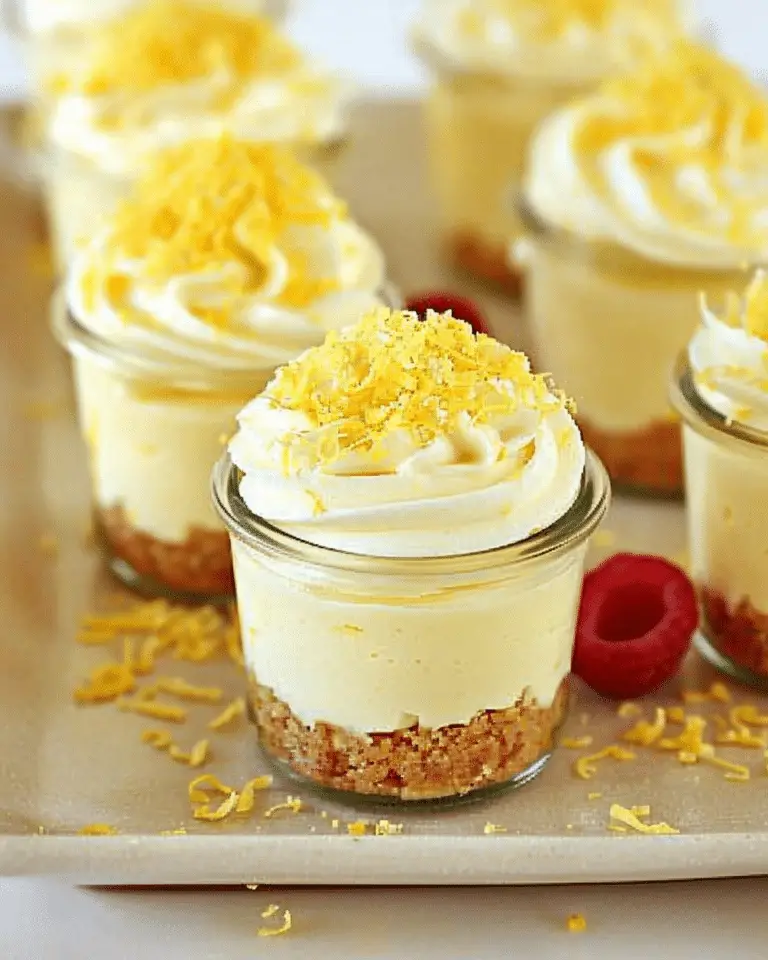 Lemon Cheesecake in a Jar