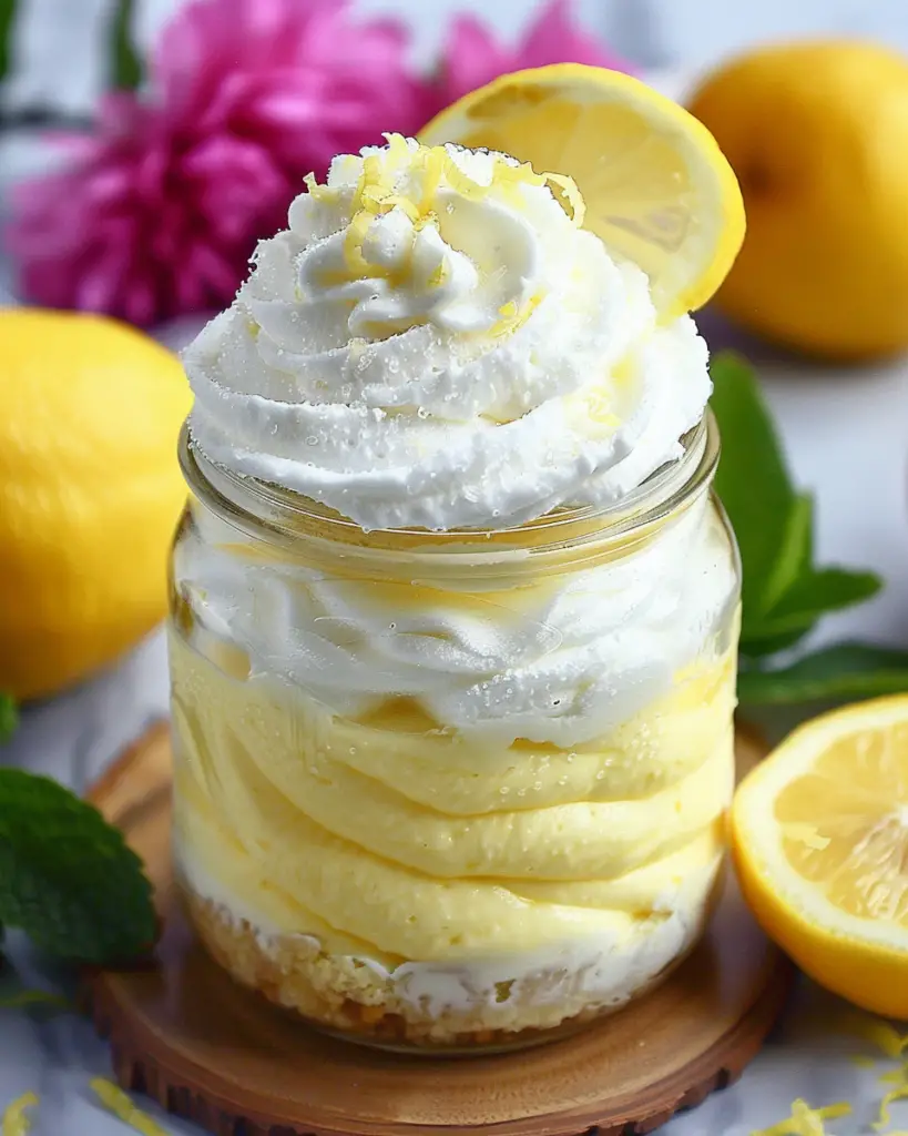 Lemon Cream Parfait Pie Jars