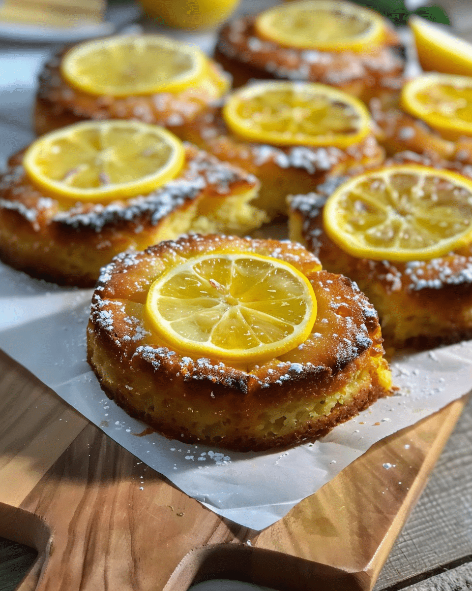 Lemon Garlic Chickpea Cakes