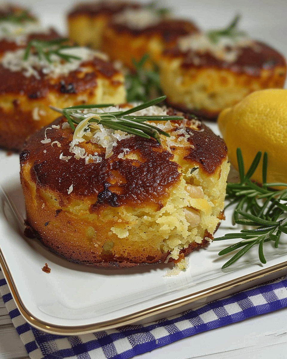 Lemon Garlic Chickpea Cakes