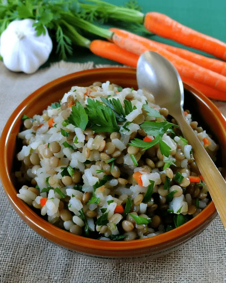 Lentil Rice (Mujaddara) with Fennel
