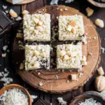 Maple Tahini Rice Crispy Treats with Dark Chocolate and Coconut