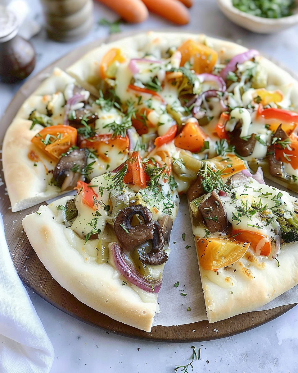 My Mom’s Veggie Pizza