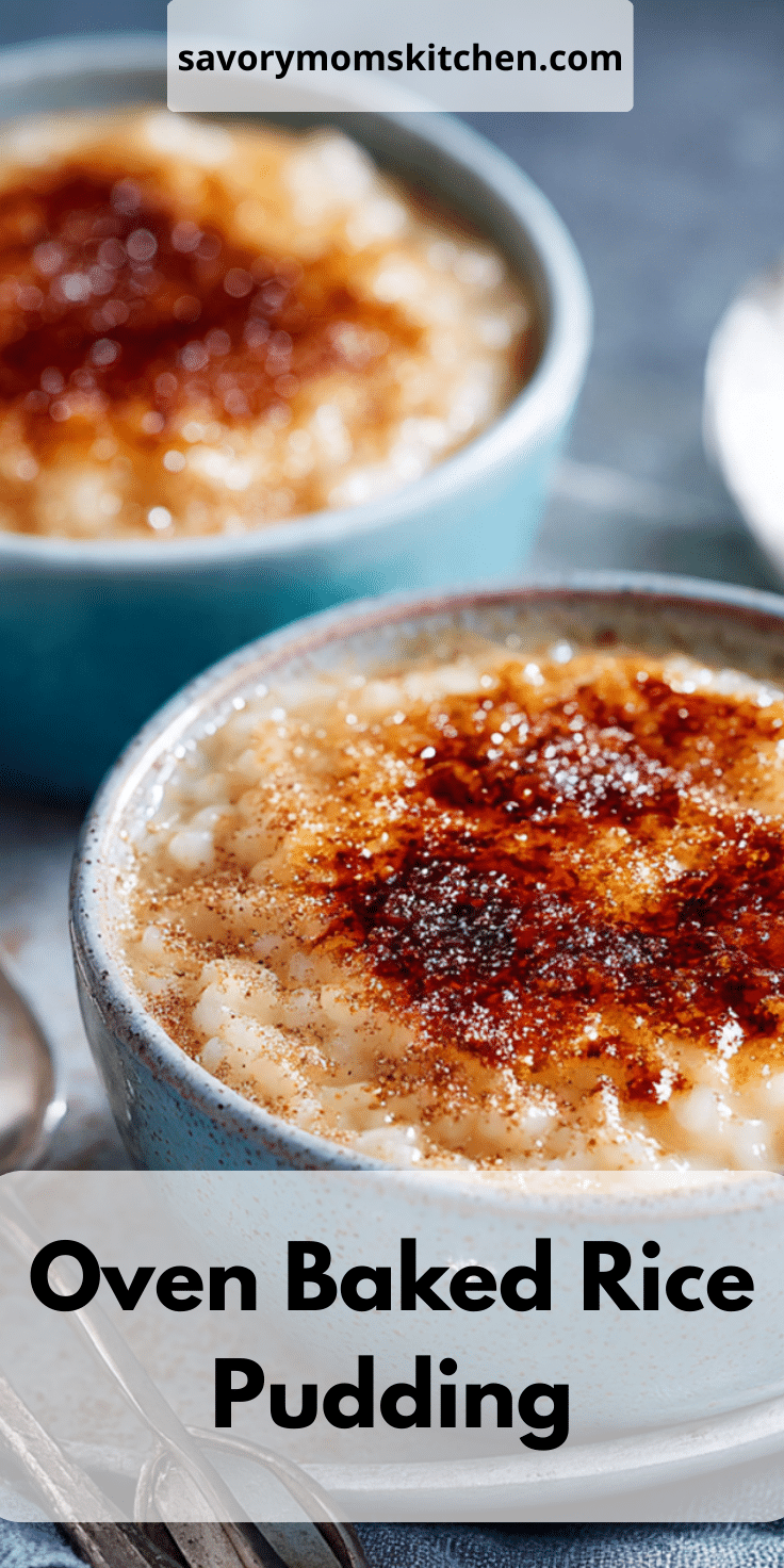 Oven Baked Rice Pudding | Savory Mom Kitchen