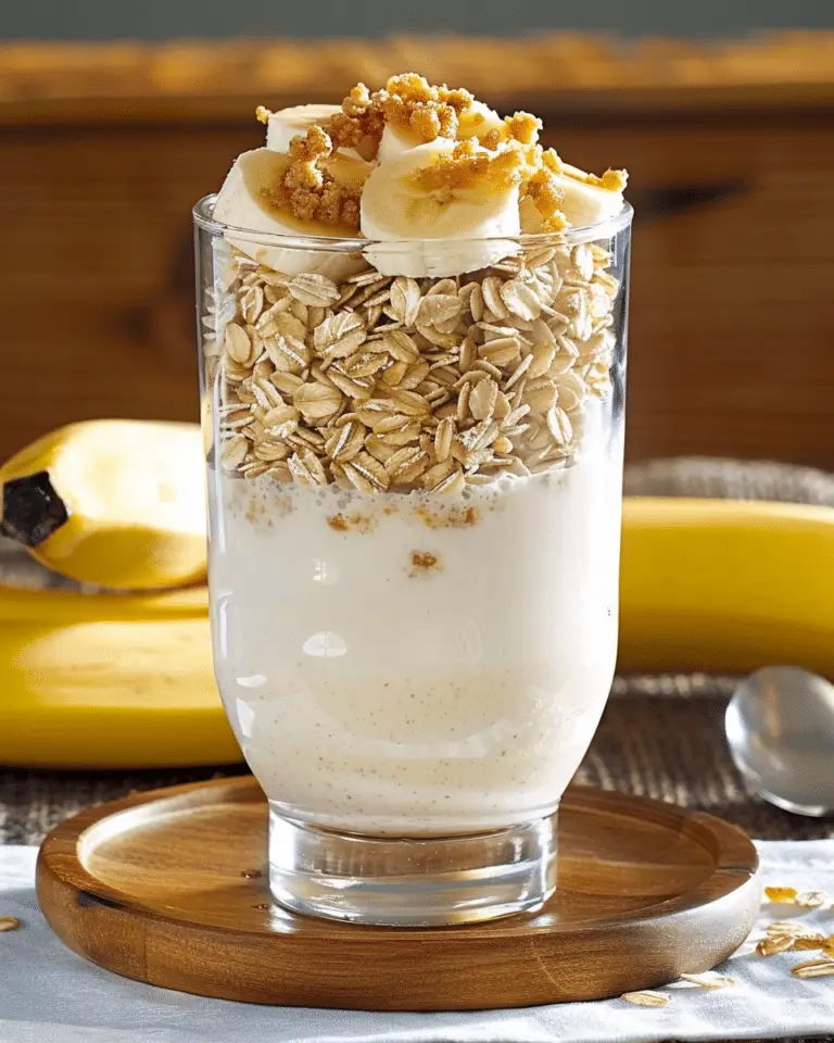 Overnight Oatmeal High-Protein Banana Pudding Parfaits
