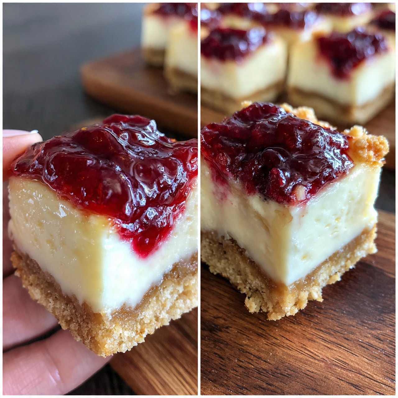 Peanut Butter & Jelly Cheesecake Bites